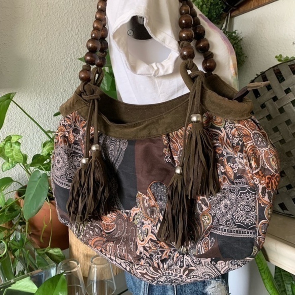 Amici Hobo purse with fringe